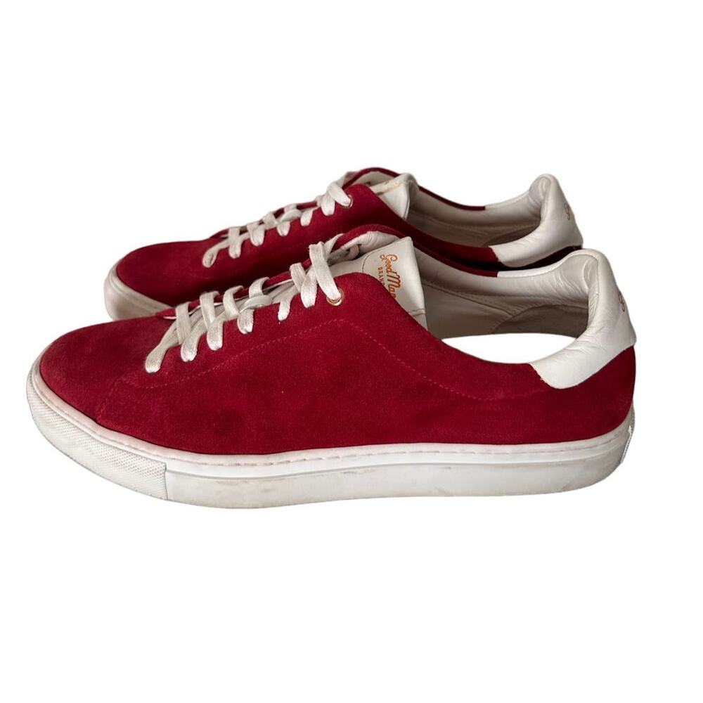 GOOD MAN BRAND Shoes Red EDGE LO-TOP SNEAKER OILED SUEDE Size Men's 11